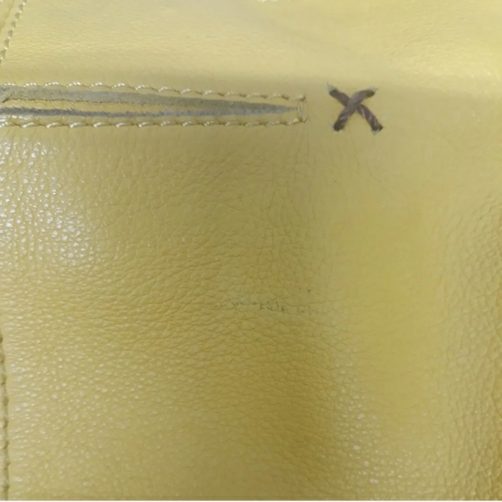 The Sak Kendra Hobo Purse Yellow Brown Pebbled Soft Leather Shoulder Satchel Bag - Picture 10 of 11